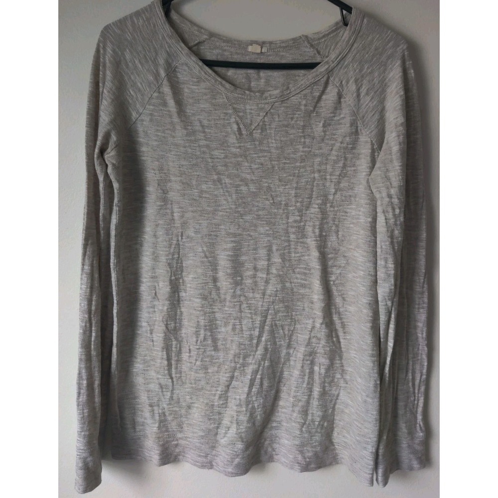 J. Crew Women's Lightweight Sweater Tan/Gray Round Neck Wool Blend Size XS